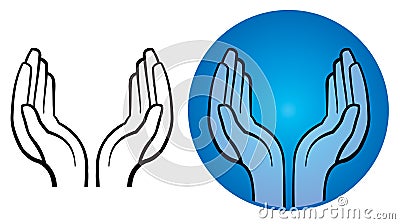 Open Hands Logo Vector Illustration