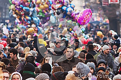 Open Heart Street Editorial Stock Photo