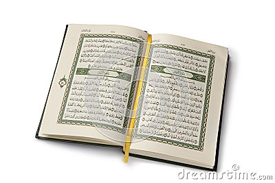 Open Koran book Stock Photo