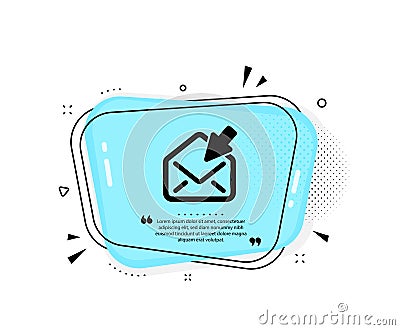 Open Mail icon. View Message correspondence sign. Vector Vector Illustration