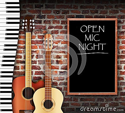 Open Mic Night Stock Photo