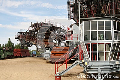 Open mining excavator Stock Photo