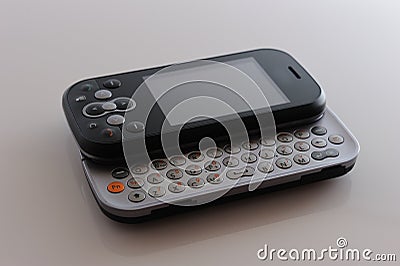 Open modern phone Stock Photo