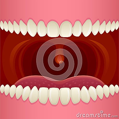 Open mouth Vector Illustration