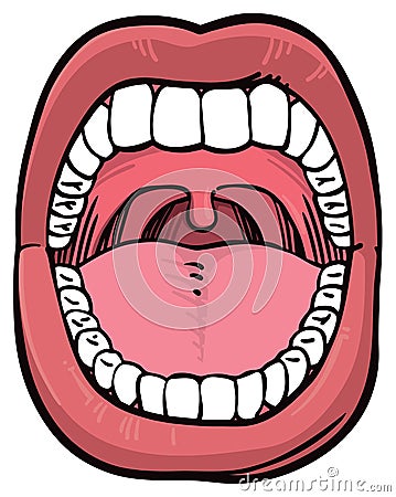 Open Mouth Vector Illustration