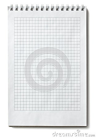 Open notebook Stock Photo