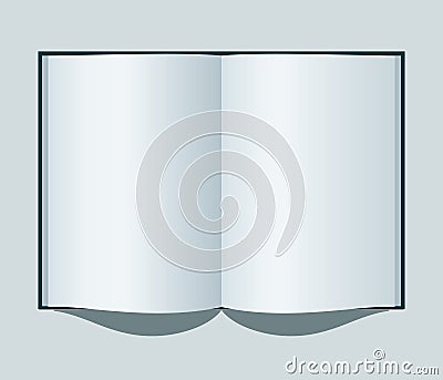 Open notebook Vector Illustration