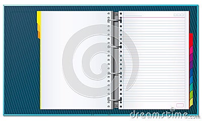 Open office binder Vector Illustration