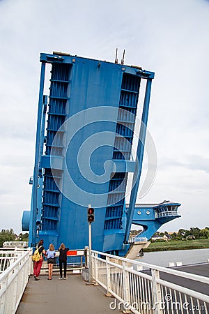 The open pier of Wolgast Editorial Stock Photo