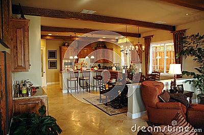 Open Plan Kitchen Area Stock Images - Image: 1919704