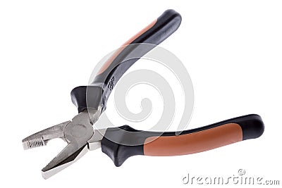 Open Pliers, Isolated Stock Photo