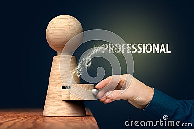 Open power of your talent and skills to be professional Stock Photo