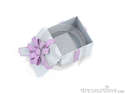 Open present box Stock Photo