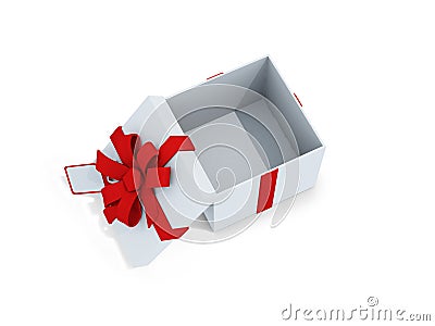 Open present box Stock Photo