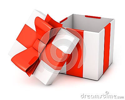 Open present box Stock Photo