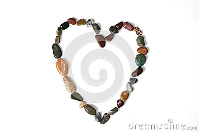 Open Rock Heart Stock Photo