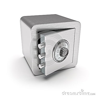 Open safe box Stock Photo