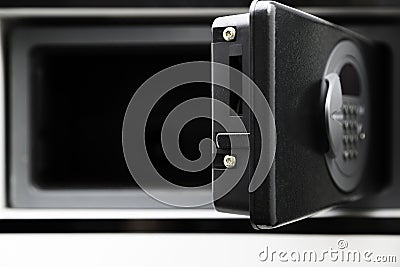 Open safe box Stock Photo