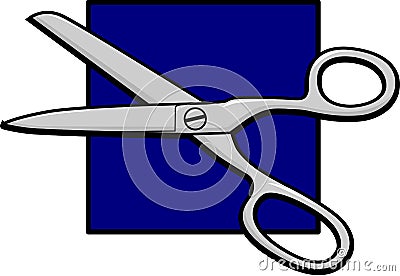 Open scissors Vector Illustration