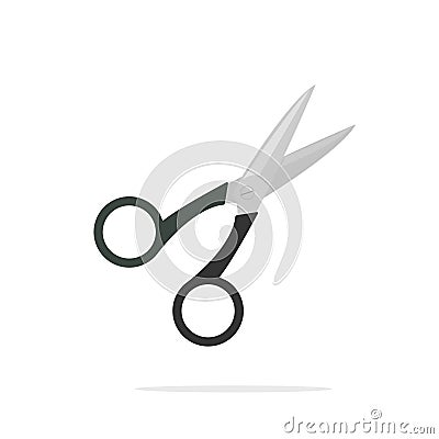 Open scissors icon Vector Illustration