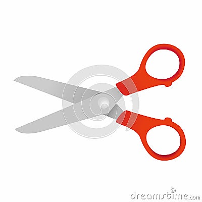 Open scissors Vector Illustration