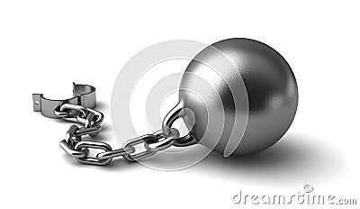 Open shackle Stock Photo