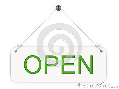 Open sign Stock Photo