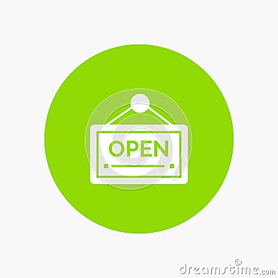 Open, Sign, Board, Hotel Vector Illustration