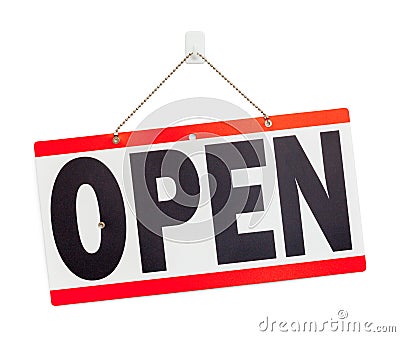 Open Sign Stock Photo