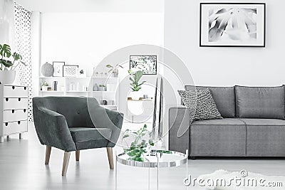Open space living room Stock Photo