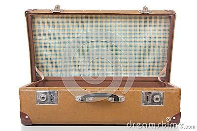 The open suitcase Stock Photo