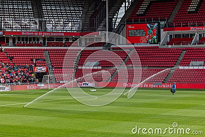 Open training Dutch football club PSV EINDHOVEN squad in Philips stadium Editorial Stock Photo