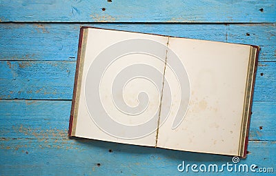 Open vintage book Stock Photo