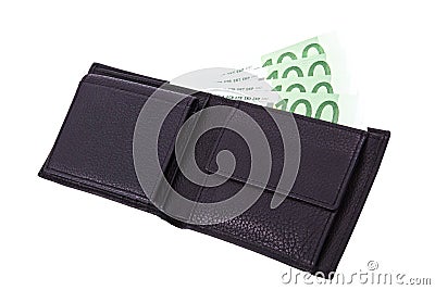 Open wallet Stock Photo