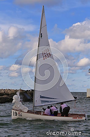 Open water pro race boat Editorial Stock Photo