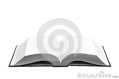 Open white book Stock Photo