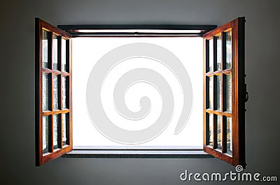 Open Window Stock Photo