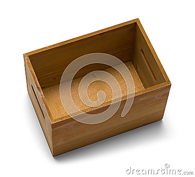 Open Wood Box Stock Photo