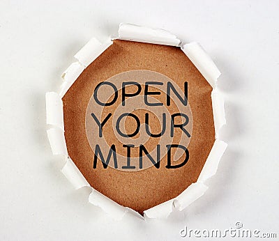 Open Your Mind Stock Photo