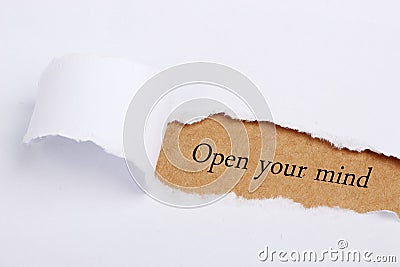 Open your mind Stock Photo