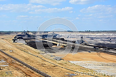 Opencast mining Stock Photo