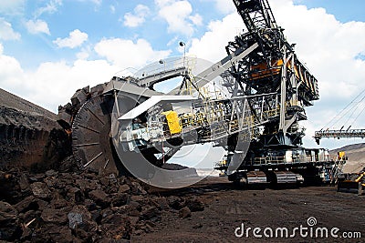 Opencast mining Stock Photo