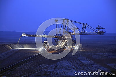 Opencast mining Stock Photo