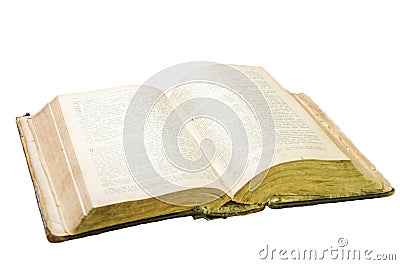 Opened ancient church book on a transparent background Editorial Stock Photo