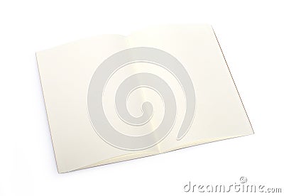 Opened blank book Stock Photo