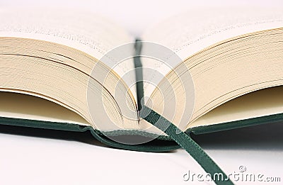 Opened book detail Stock Photo