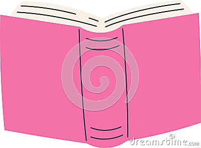 Opened Book Literature Vector Illustration