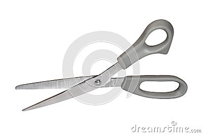 Opened scissors Stock Photo