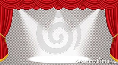 Trans stage wide spot Vector Illustration