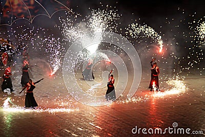 Opening ceremony of Olympic stadium Editorial Stock Photo